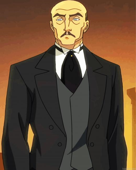 Alfred Pennyworth From Batman Movie Painting By Numberss.png