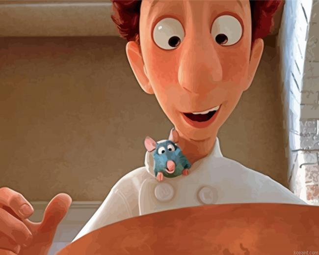 Alfredo And Remy Ratatouille Painting By Numberss.png