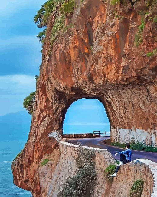 Algeria Seaside Road Painting By Numberss.png