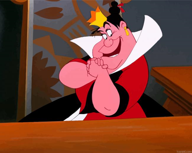 Alice In Wonderland Queen Of Hearts Painting By Numberss.png