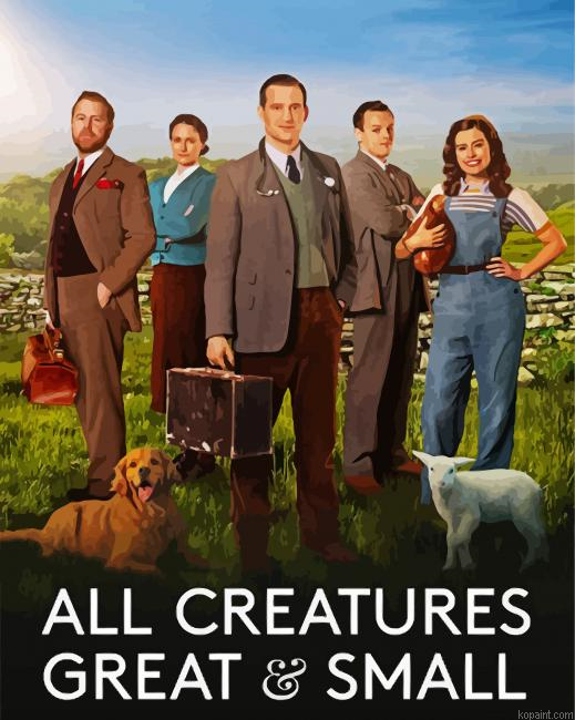 All Creatures Great And Small Characters Movie Art Painting By Numberss.png