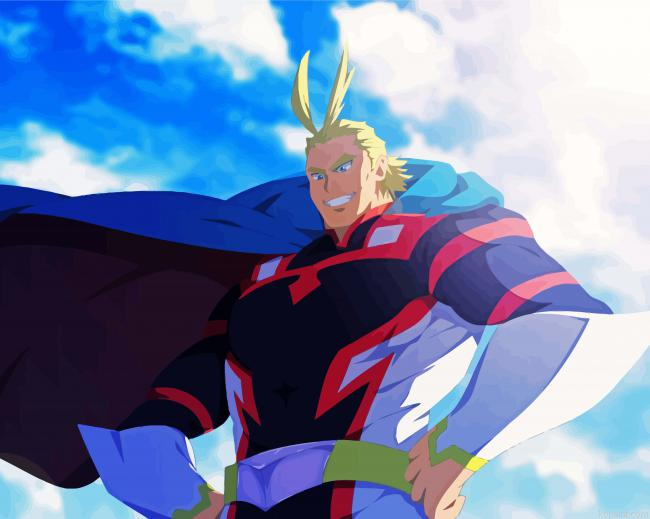 All Might My Hero Academia Painting By Numberss.png