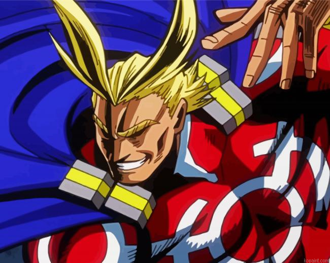 All Might Toshinori Painting By Numberss.png