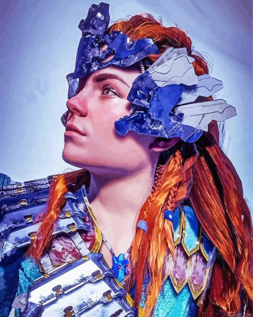 Aloy Character Paint By numbers