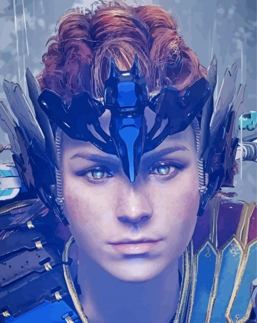 Aloy Horizon Forbidden West Painting By Numberss.png