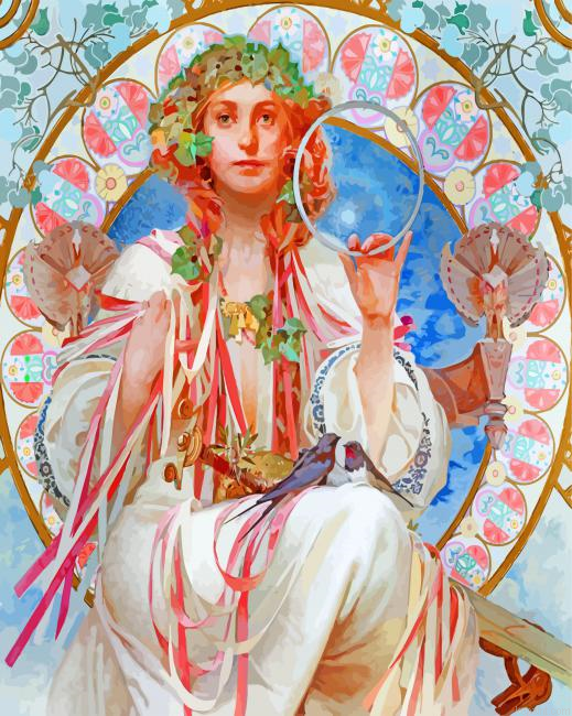 Alphonse Mucha Art Painting By Numberss.png