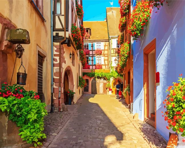 Alsace Village Painting By Numberss.png