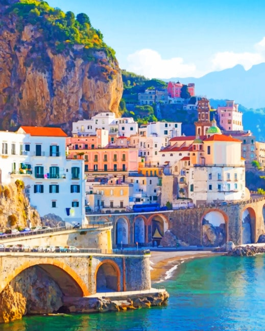Amalfi Coast Italy Painting By Numberss.png