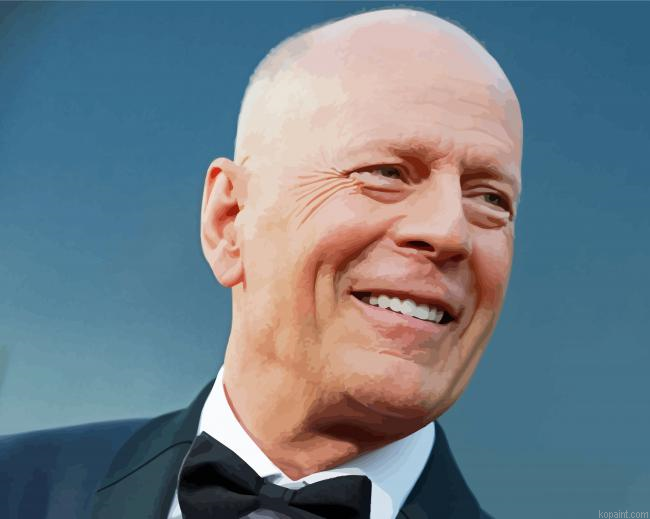 American Actor Bruce Willis Painting By Numberss.png