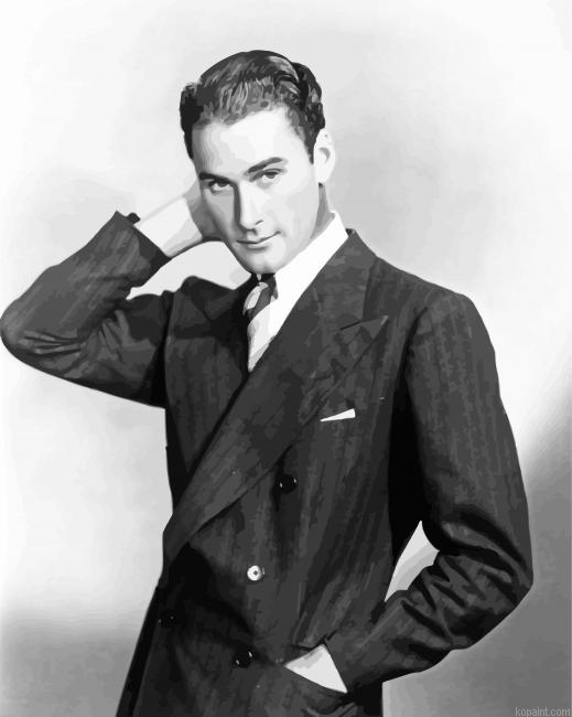 American Actor Errol Flynn Painting By Numberss.png