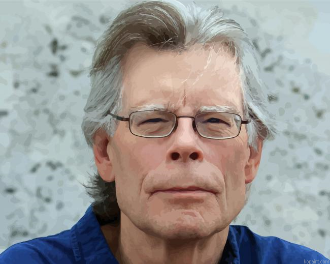 American Author Stephen King Paint By Numbers