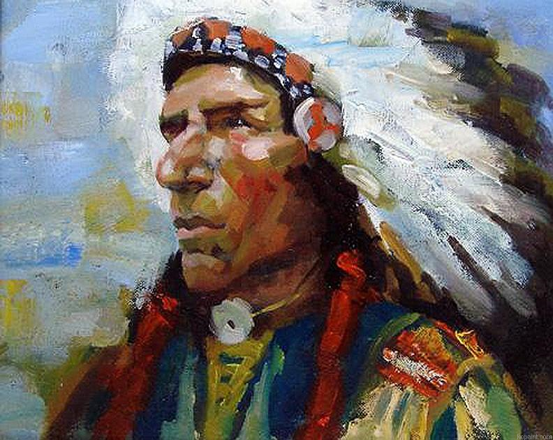 American Indian Chief People Painting By Numberss.png