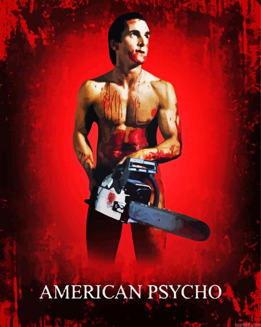 American Psycho Horror Movie Poster Painting By Numberss.png