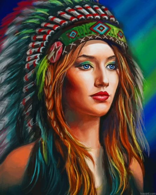 American Red Indian New Painting By Numberss.png