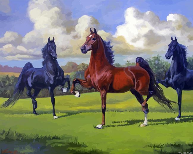 American Saddlebred Stallions Painting By Numberss.png
