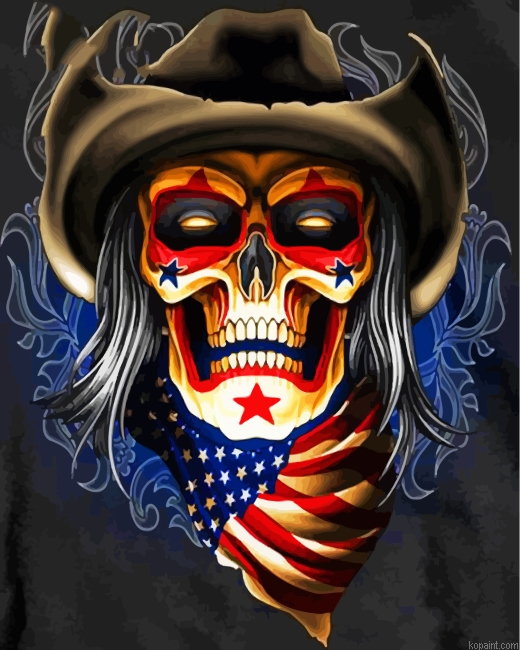 American Skull Painting By Numberss.png