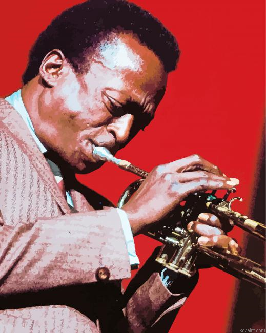 American Trumpeter Miles Davis Painting By Numberss.png