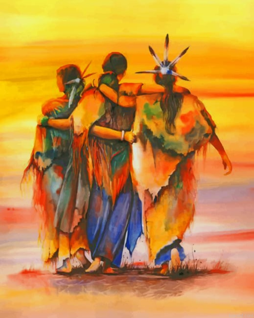 Amerindian Ladies New Painting By Numberss.png