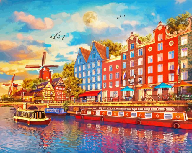 Amsterdam Canal Painting By Numberss.png