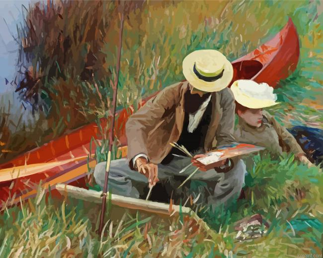An Out Of Doors Study By Sargent Painting By Numberss.png