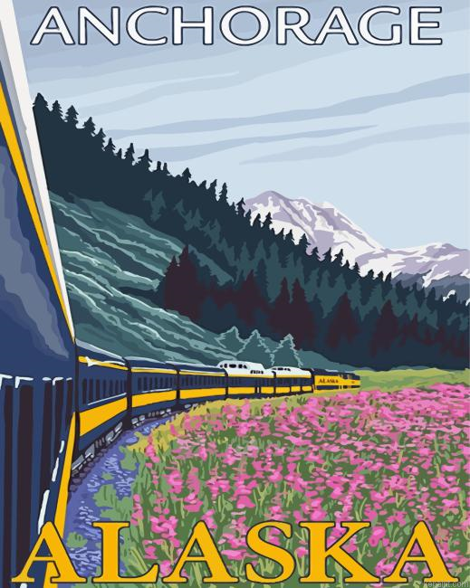 Anchorage Alaska Train Painting By Numberss.png