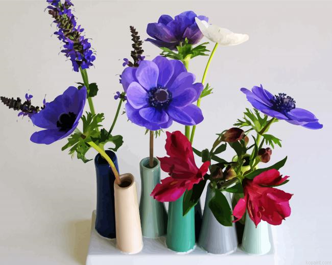 Anemones Flowers Vases Paint By Numbers.png