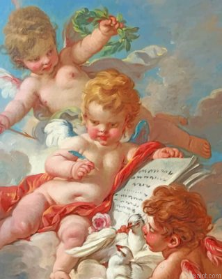 Angel Babies Cherub Painting By Numberss.png