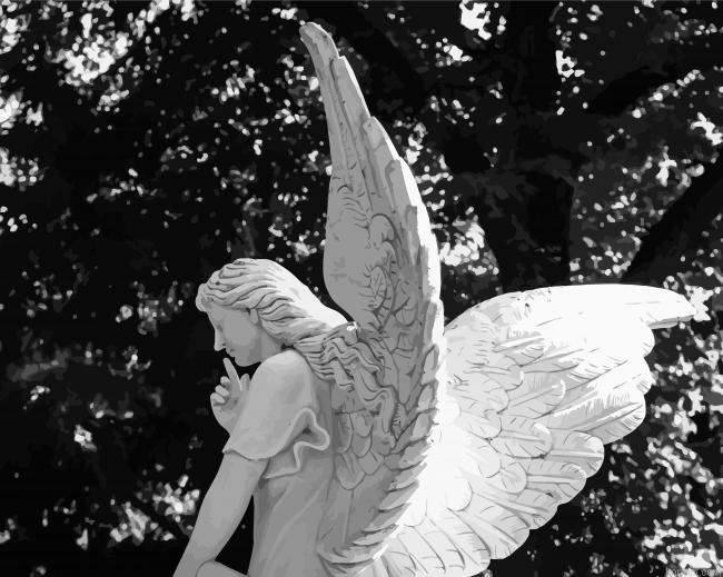 Angels Statue Painting By Numberss.png