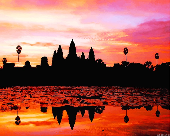 Angkok Wat Sunset New Painting By Numberss.png