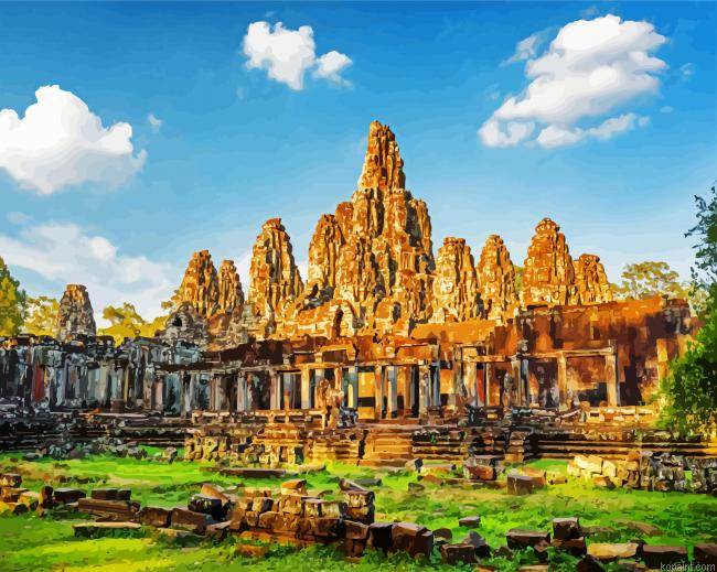 Angkor Cambodia Paint By Numbers
