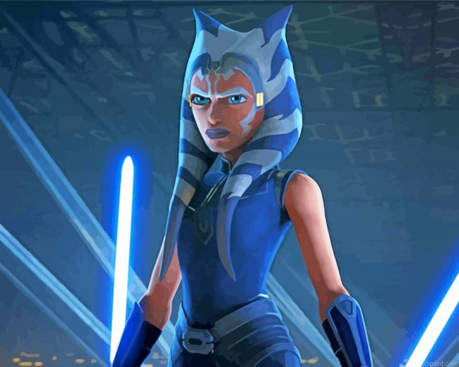 Angry Ahsoka Paint By Numbers
