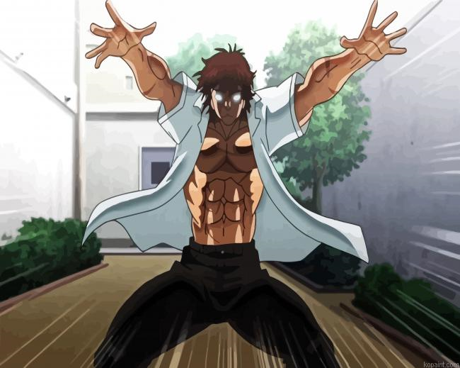 Angry Baki The Grappler Painting By Numberss.png