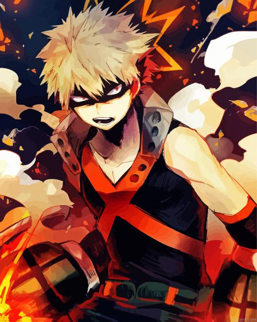Angry Bakugo Anime Painting By Numberss.png