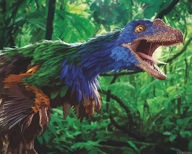 Angry Dinosaur New Painting By Numberss.png