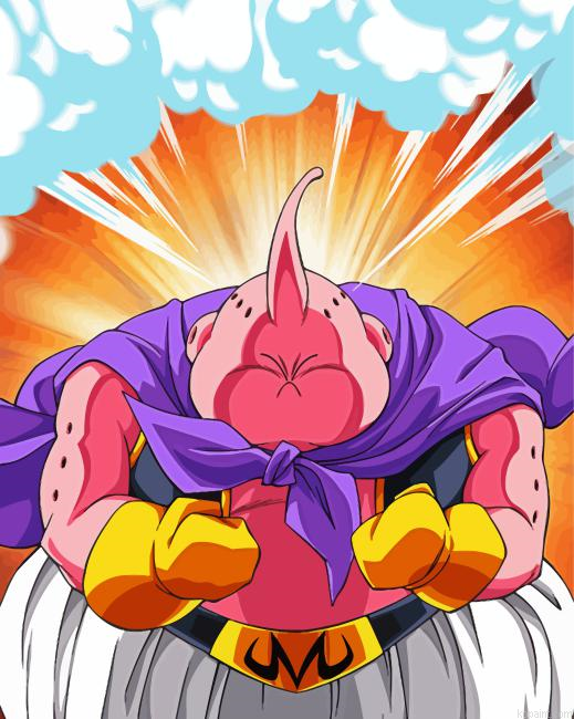 Angry Fat Majin Dragon Ball Painting By Numberss.png