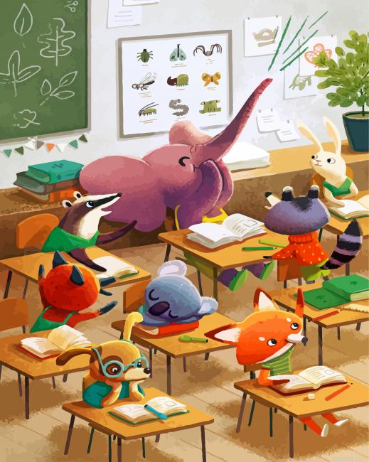 Animals Student Painting By Numberss.png