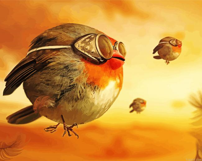 Animated Fat Birds Painting By Numberss.png
