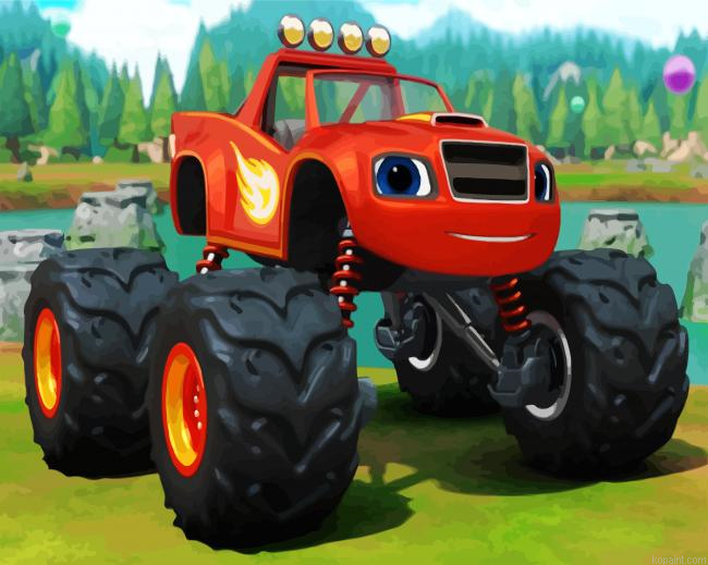 Animation Blaze And The Monster Machines Painting By Numberss.png