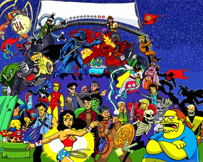 Animation Characters Pop Culture Painting By Numberss.png