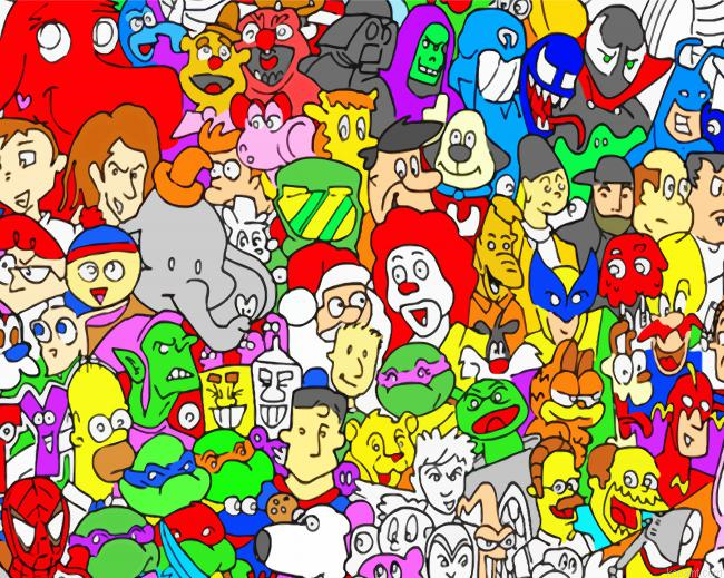 Animation Pop Culture Characters Painting By Numberss.png