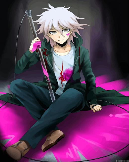 Anime Boy Nagito Komaeda Painting By Numberss.png