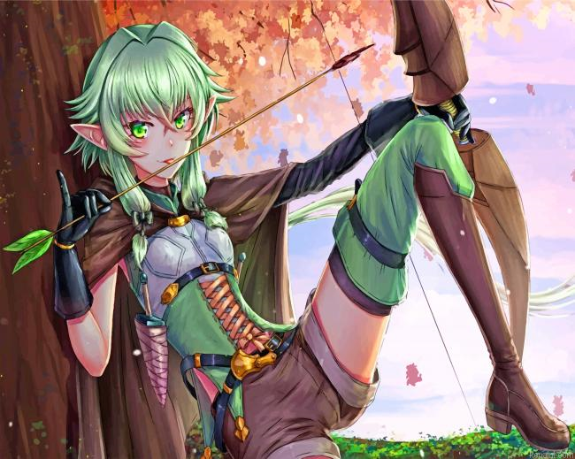Anime Elf Painting By Numberss.png