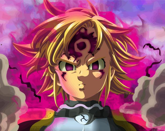 Anime Nanatsu Character Painting By Numberss.png