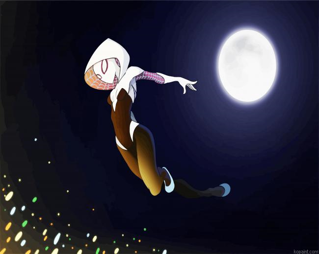 Anime Spider Girl Paint By Numbers.png