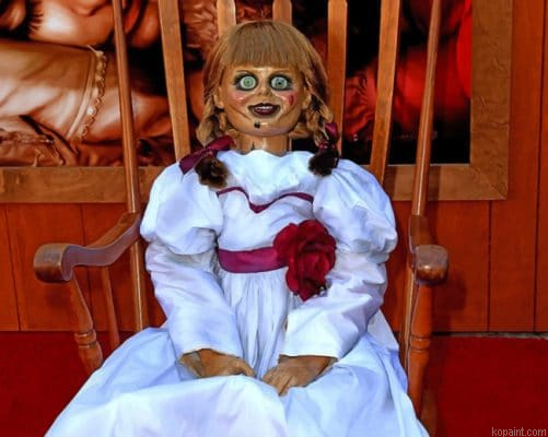 Annabelle Scary Doll Painting By Numberss.png