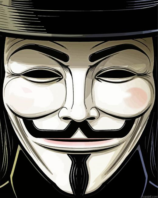 Anonymous Man Paint By Numbers