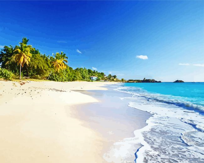 Antigua Carribean Beach Seascapes Painting By Numberss.png