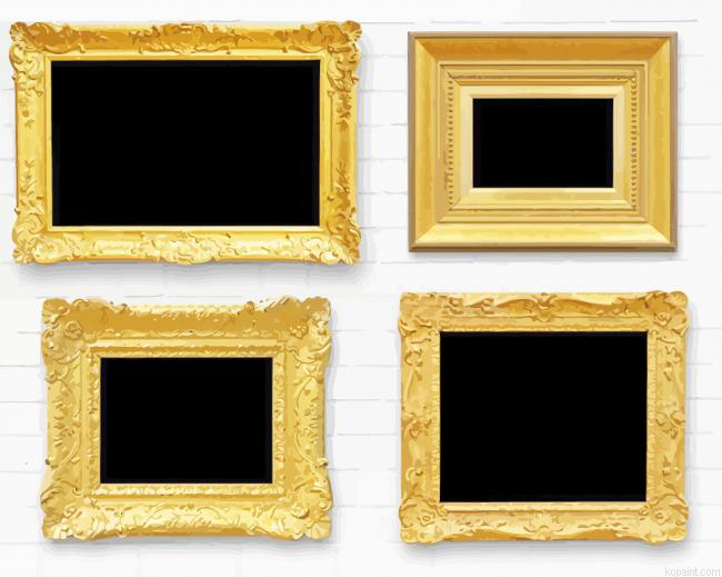Antique Gold Frames Painting By Numberss.png