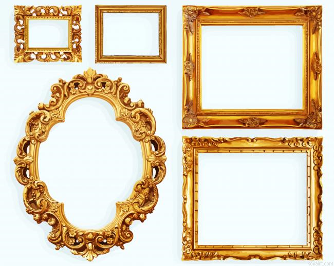 Antique Picture Frames Painting By Numberss.png