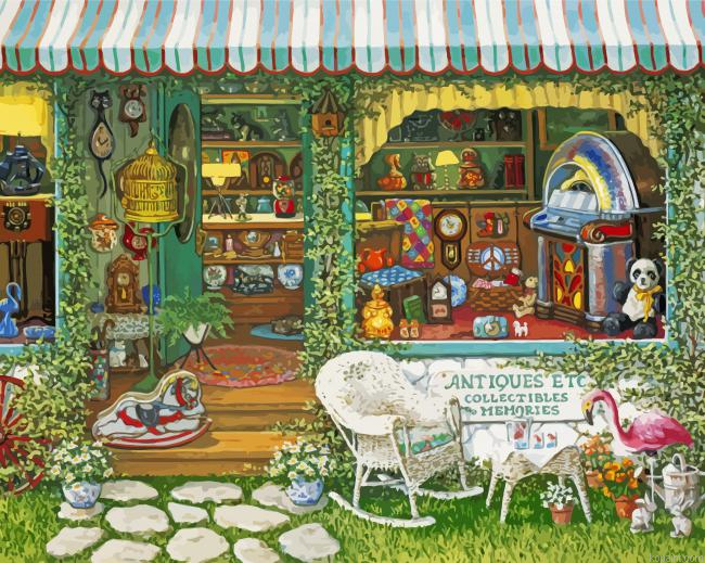 Antique Store Art Painting By Numberss.png
